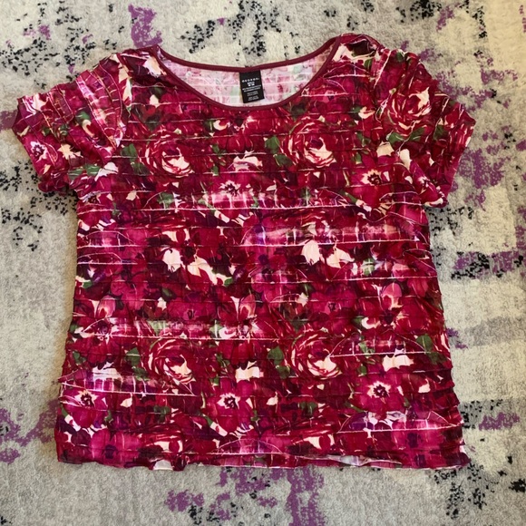 George Tops - George 2X ruffled layered top!